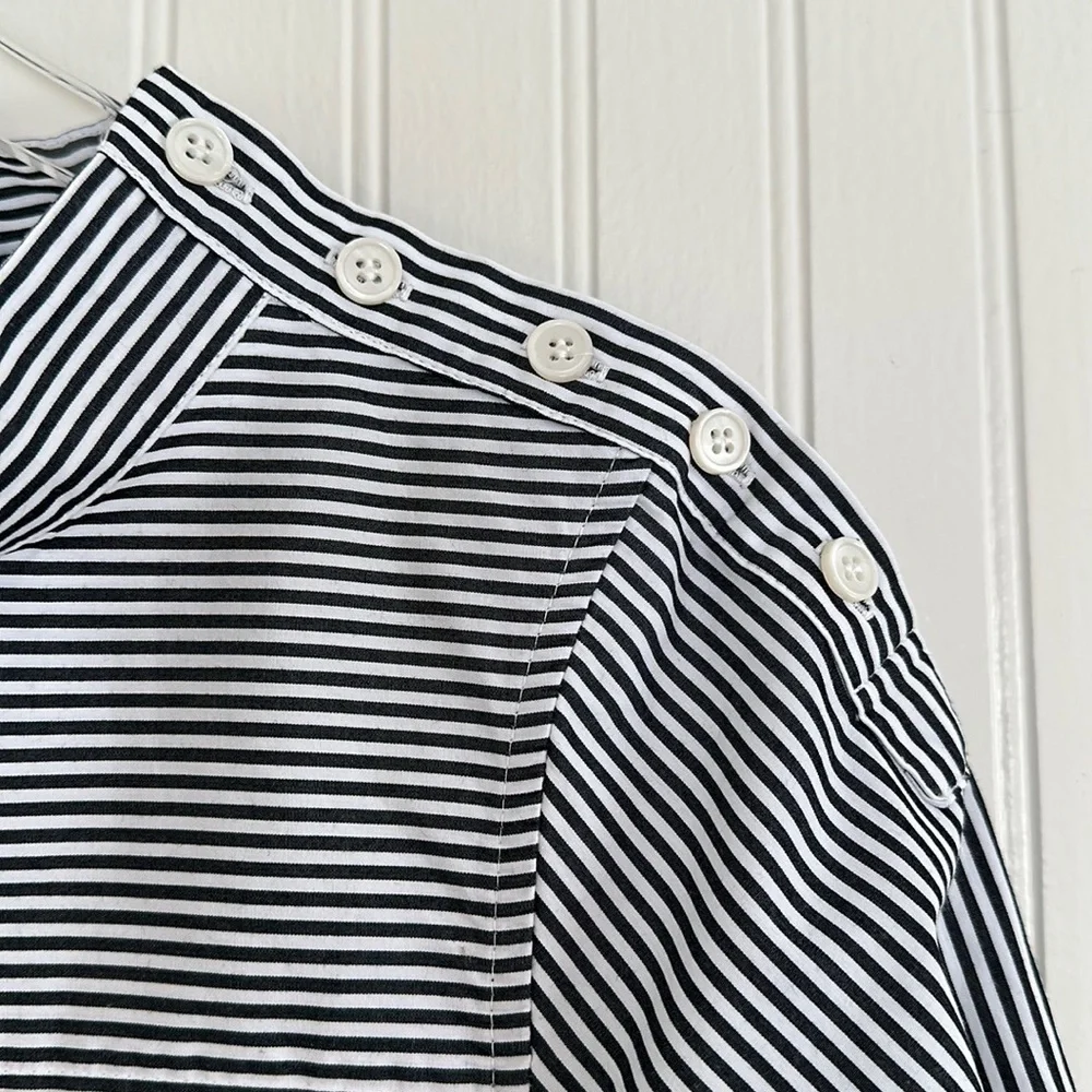 J. Crew Funnelneck Stripe Shirt